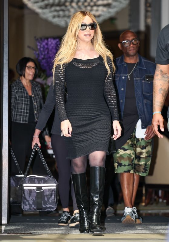 Mariah Carey Steps Out in Chic Crochet Dress in LA