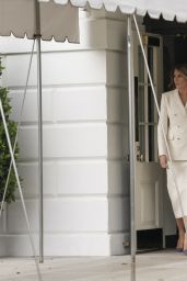 Melania Trump Unveils Adam Lippes Suit in D.C.
