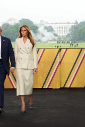 Melania Trump Unveils Adam Lippes Suit in D.C.