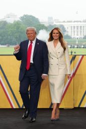 Melania Trump Unveils Adam Lippes Suit in D.C.