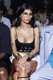 Mia Khalifa Debuts Edgy Front Row Look in Paris