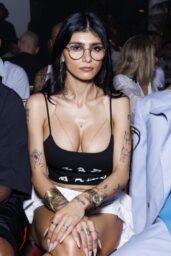 Mia Khalifa Debuts Edgy Front Row Look in Paris