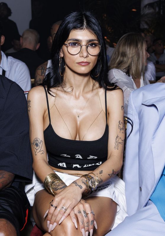 Mia Khalifa Debuts Edgy Front Row Look in Paris