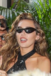 Miley Cyrus Sequin Halter Christian Louboutin NYC 06.04.2025