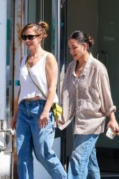 Minka Kelly, Khatira Rafiqzada lunch at All Time Los Angeles