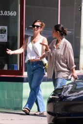 Minka Kelly, Khatira Rafiqzada lunch at All Time Los Angeles