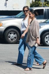 Minka Kelly, Khatira Rafiqzada lunch at All Time Los Angeles