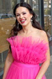Natasha Blasick Dazzles in Fuchsia at Elio Premiere
