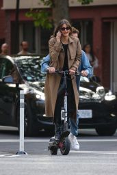 Nina Dobrev Scooters Through NYC with Shaun White