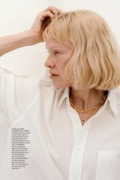Pamela Anderson Unveils Grecian Minimalism for UK Bazaar 2025