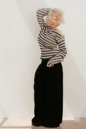 Pamela Anderson Unveils Grecian Minimalism for UK Bazaar 2025