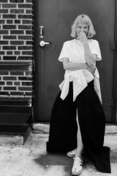 Pamela Anderson Unveils Grecian Minimalism for UK Bazaar 2025