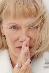Pamela Anderson Unveils Grecian Minimalism for UK Bazaar 2025