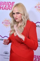 Rebel Wilson Embraces Bold Scarlet Elegance at ‘Bride Hard’ LA Premiere
