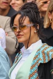 Rihanna & A$AP Rocky Front Row at Dior Homme Show