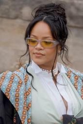 Rihanna & A$AP Rocky Front Row at Dior Homme Show