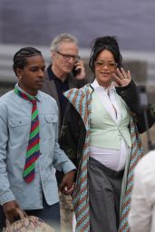 Rihanna & A$AP Rocky Front Row at Dior Homme Show