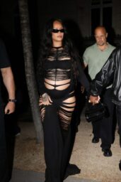Rihanna & A$AP Rocky's Night Out: Paris Gothic