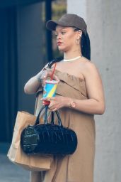 Rihanna Channels Boho-Chic at FatBurger in Los Angeles
