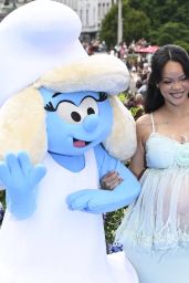 Rihanna Debuts "Smurfette Chic" in Brussels