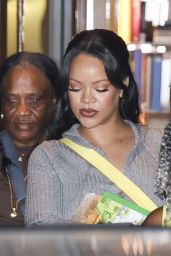 Rihanna Steps Out for Paris Family Dinner