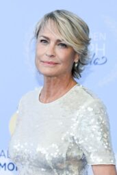 Robin Wright Shimmers in Golden Glamour at Monte-Carlo Television Festival