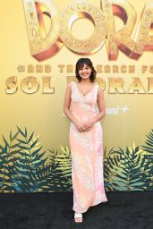 Samantha Lorraine Debuts Shimmering Gown for "Dora" Premiere