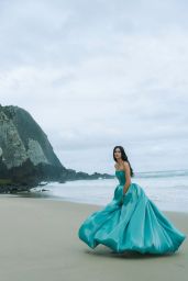 Sara Sampaio Unveils Coastal Couture for Vogue Portugal