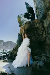 Sara Sampaio Unveils Coastal Couture for Vogue Portugal