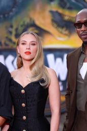 Scarlett Johansson Unveils Balmain at Jurassic World Premiere