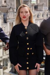 Scarlett Johansson Unveils Schiaparelli at 'Jurassic World Rebirth' Photocall