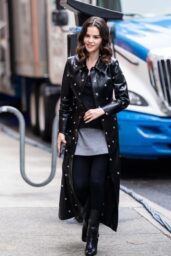 Selena Gomez Wears Studded A W A K E Mode Coat in NYC
