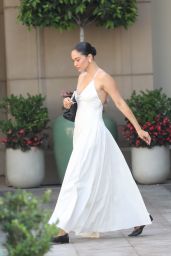 Shanina Shaik Exudes Effortless Chic at Amazon Essentials Party in Beverly Hills