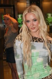 Zara Larsson Debuts Bold Mini-Dress in London