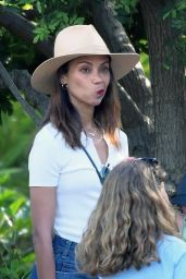 Zoe Saldaña Celebrates Birthday Early at Disneyland