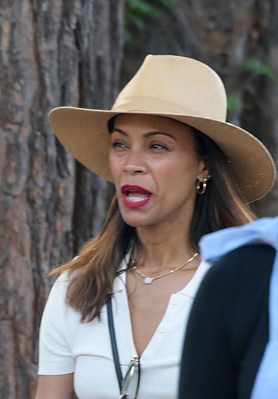 Zoe Saldaña Celebrates Birthday Early at Disneyland