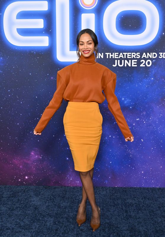 Zoe Saldaña Unveils Color-Block Power at 
