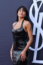 Aitana Unveils Fierce Leather Glamour at YSL Beauty Love Game