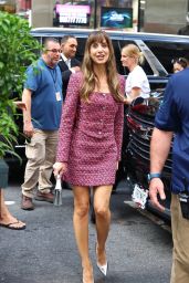 Alison Brie Debuts Power Pink Tweed for Today Show