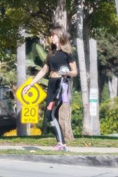 Alison Brie Flexes Athleisure Style Post-Workout in LA