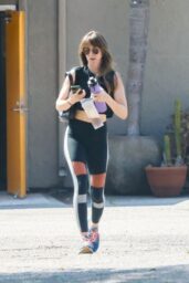 Alison Brie Flexes Athleisure Style Post-Workout in LA