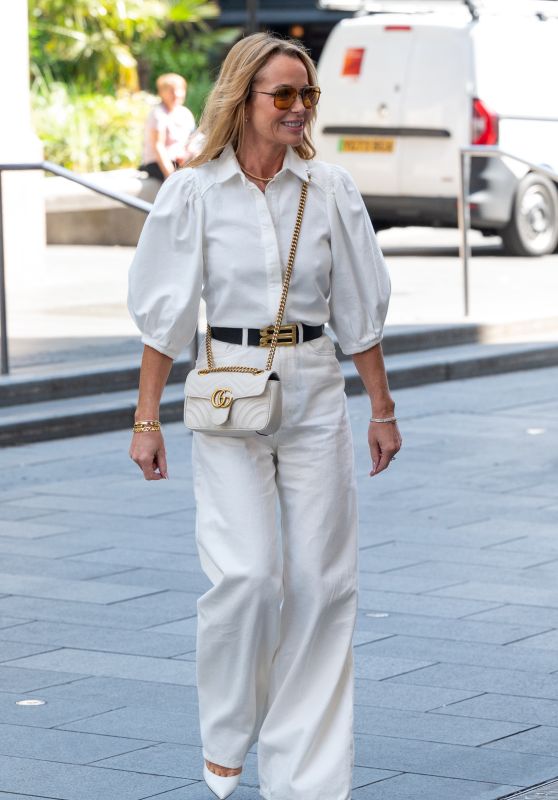 Amanda Holden Radiates in All-White Leaving Global Studios