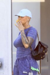 Amber Rose Unwinds in LA Streetwear After Lunch at Crossroads Kitchen
