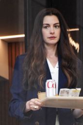 Anne Hathaway: Devil Wears Prada 2 Set Style