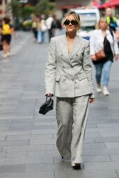 Ashley Roberts Debuts Power Suit at Heart Radio, July 7, 2025