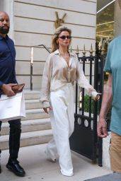 Brooks Nader Exits Yves Saint Laurent in Paris, Epitomizes Chic Summer Style