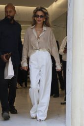 Brooks Nader Exits Yves Saint Laurent in Paris, Epitomizes Chic Summer Style