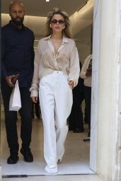 Brooks Nader Exits Yves Saint Laurent in Paris, Epitomizes Chic Summer Style