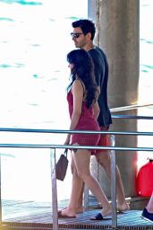 Camila Cabello Lands in Nerano with Sheer Red Charm
