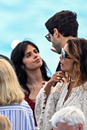Camila Cabello Lands in Nerano with Sheer Red Charm